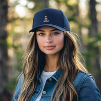 Load image into Gallery viewer, Skully-Lotus-Trucker Hat
