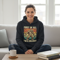 Load image into Gallery viewer, "First of All I'm a Delight" Cozy Pullover