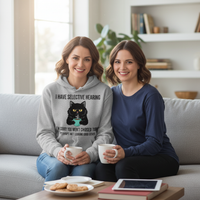 Load image into Gallery viewer, "I Have Selective Hearing" Funny Cat Lover Hoodie