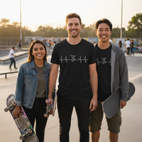Load image into Gallery viewer, Skateboarding Heartbeat-T-Shirt