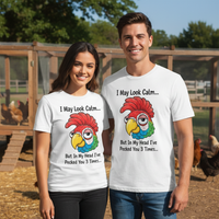 Load image into Gallery viewer, I May Look Calm-Funny Rooster T-Shirt