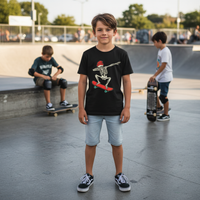Load image into Gallery viewer, 🛹💀 Dabbing Skateboard Skeleton Youth T-Shirt