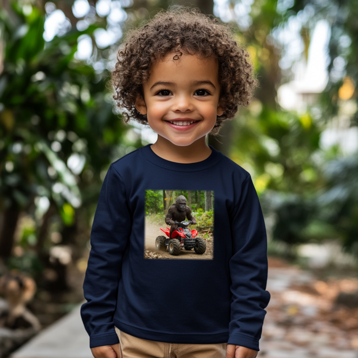 Lil Bigfoot Lil Quad-Toddler Long Sleeve Tee